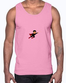 super kid 9#- black boys or men- Cotton Tank