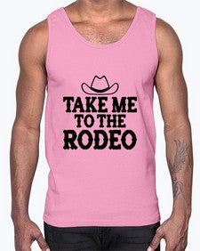 take me to the rodeo 1144#- western- Cotton Tank