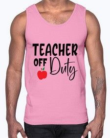 teacher off duty Style 377#- teacher- Cotton Tank