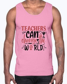 teachers ca change the world Style 390#- teacher- Cotton Tank
