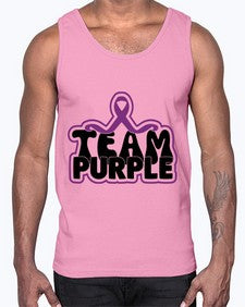 team purple 216#- alzheimers- Cotton Tank