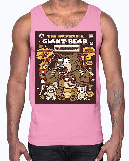the incredible bear 271#- bears - animals- Cotton Tank