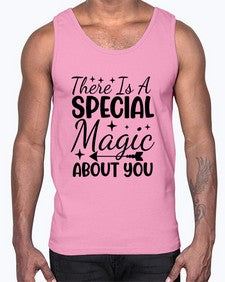 there is a special magic about you 435#- unicorn- Cotton Tank