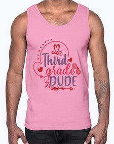 third grade dude 955#- third grade- Cotton Tank