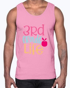 third grade life design 966#- third grade- Cotton Tank