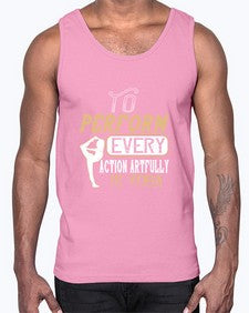 to perform every action artfully is yoga  581#- yoga- Cotton Tank