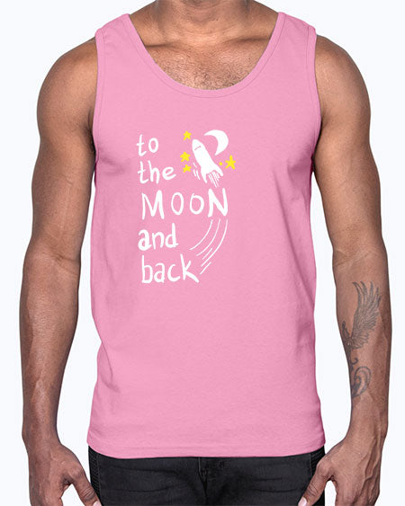 to the moon and back 9#- moon- Cotton Tank