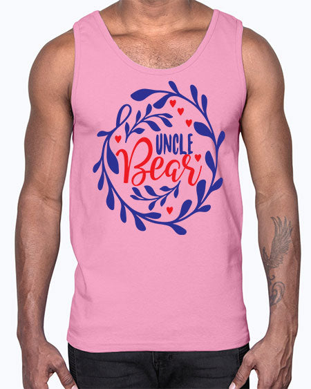 uncle bear 281#- bears - animals- Cotton Tank