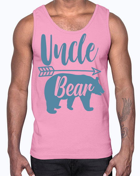 uncle bear 285#- bears - animals- Cotton Tank