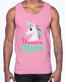unicorn mama 471#- unicorn- Cotton Tank