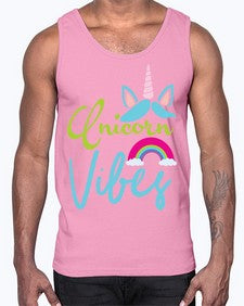 unicorn vibes 508#- unicorn- Cotton Tank
