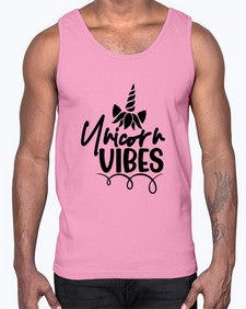 unicorn vibes 509#- unicorn- Cotton Tank