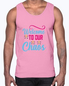 welcome to our chaos 545#- unicorn- Cotton Tank