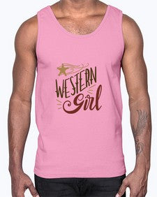 western girl 1244#- western- Cotton Tank
