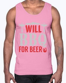 will bbq for beer 475#- bbq- Cotton Tank