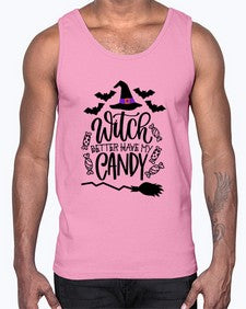 witch better have my candy 17#- witch- Cotton Tank