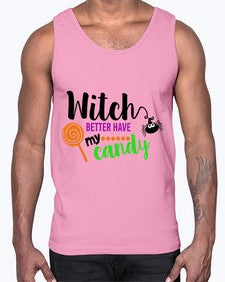 witchbetterhavecandy 12#- witch- Cotton Tank