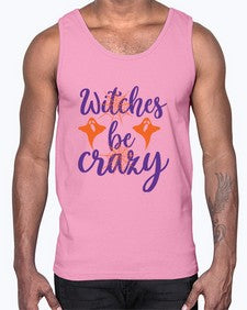 witches be crazy 10#- witch- Cotton Tank