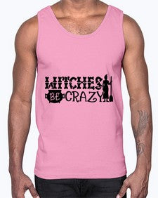 witches be crazy 11#- witch- Cotton Tank