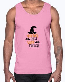 witches gotta stick together 5#- witch- Cotton Tank