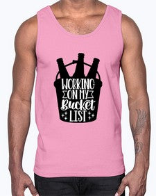 working on my bucket list 1788#- beer- Cotton Tank