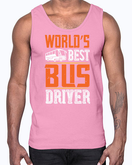 worlds best bus driver Style 1668#- Bus Driver- Cotton Tank