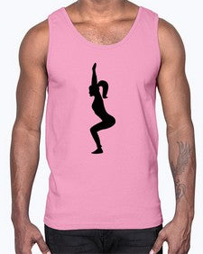 yoga pose  642#- yoga- Cotton Tank