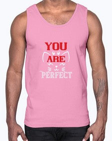 you are perfect Style 124#- cats- Cotton Tank