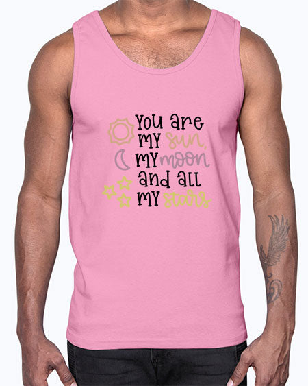 youaremysunmymoonandallmystars 1#- moon- Cotton Tank