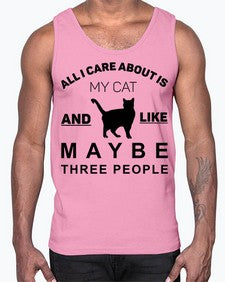 All I Care About is Style 26#- cats- Cotton Tank