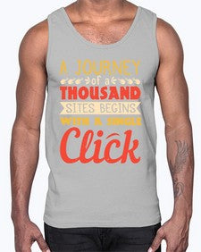 A journey of a thousand sites begins with a single click 79#- internet- Cotton Tank