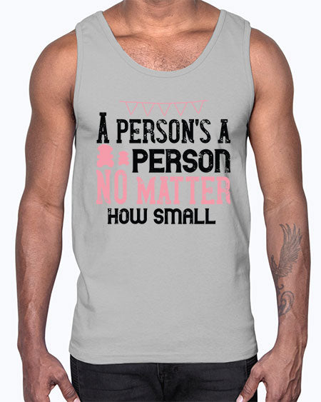 A persons a person no matter how small Style 14#- kids- Cotton Tank
