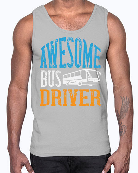 AWESOME BUS DRIVER Style 584#- Bus Driver- Cotton Tank