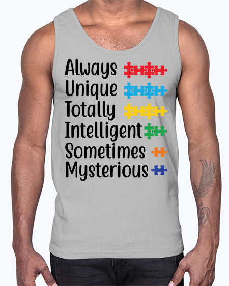 Always Unique Style 42#- autism- Cotton Tank