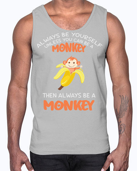 Alwaysbe a Monkey Banana 1#- monkey- Cotton Tank