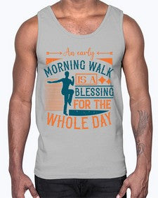 An early morning walk is a blessing for the whole day Style 28#- diabetes- Cotton Tank