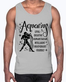 Aquarius 64#- aquarius- Cotton Tank