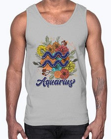 Aquarius 7#- aquarius- Cotton Tank