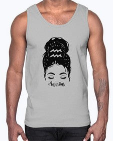 Aquarius Woman- aquarius- Cotton Tank