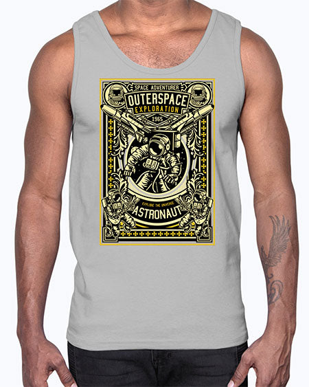 Astronaut Outerspace Exploration 36#- space- Cotton Tank