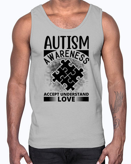 Autism awareness Style 43#- autism- Cotton Tank