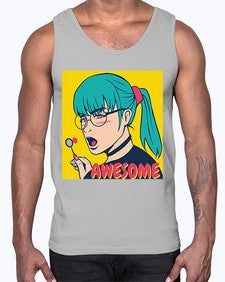 Awesome 244#- art pop art- Cotton Tank