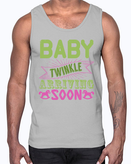 Baby Twinkle arriving soon Style 33#- baby- Cotton Tank