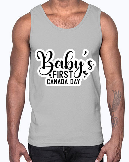 Baby s First Canada Day 275#- baby- Cotton Tank