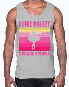 Ballerina i like ballet and ballet 63#- ballet- Cotton Tank