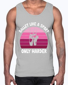 Ballet like a sport only ballet 74#- ballet- Cotton Tank