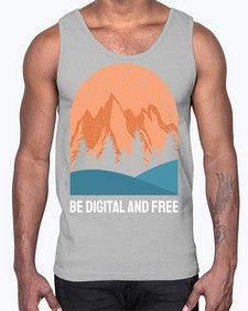 Be Digital and Free 27#- internet- Cotton Tank