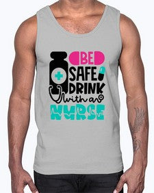 Be Safe Drink With An Nurse Style Style 602#- nurse- Cotton Tank
