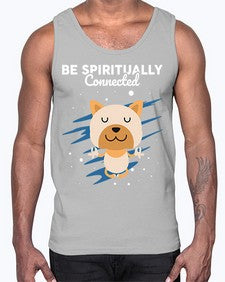 Be Spiritually Connected 114#- yoga- Cotton Tank