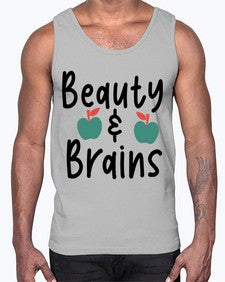 Beauty and Brains 18#- general school- Cotton Tank